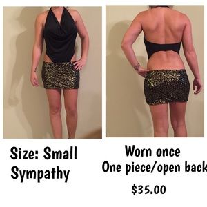 Black and Gold Dress